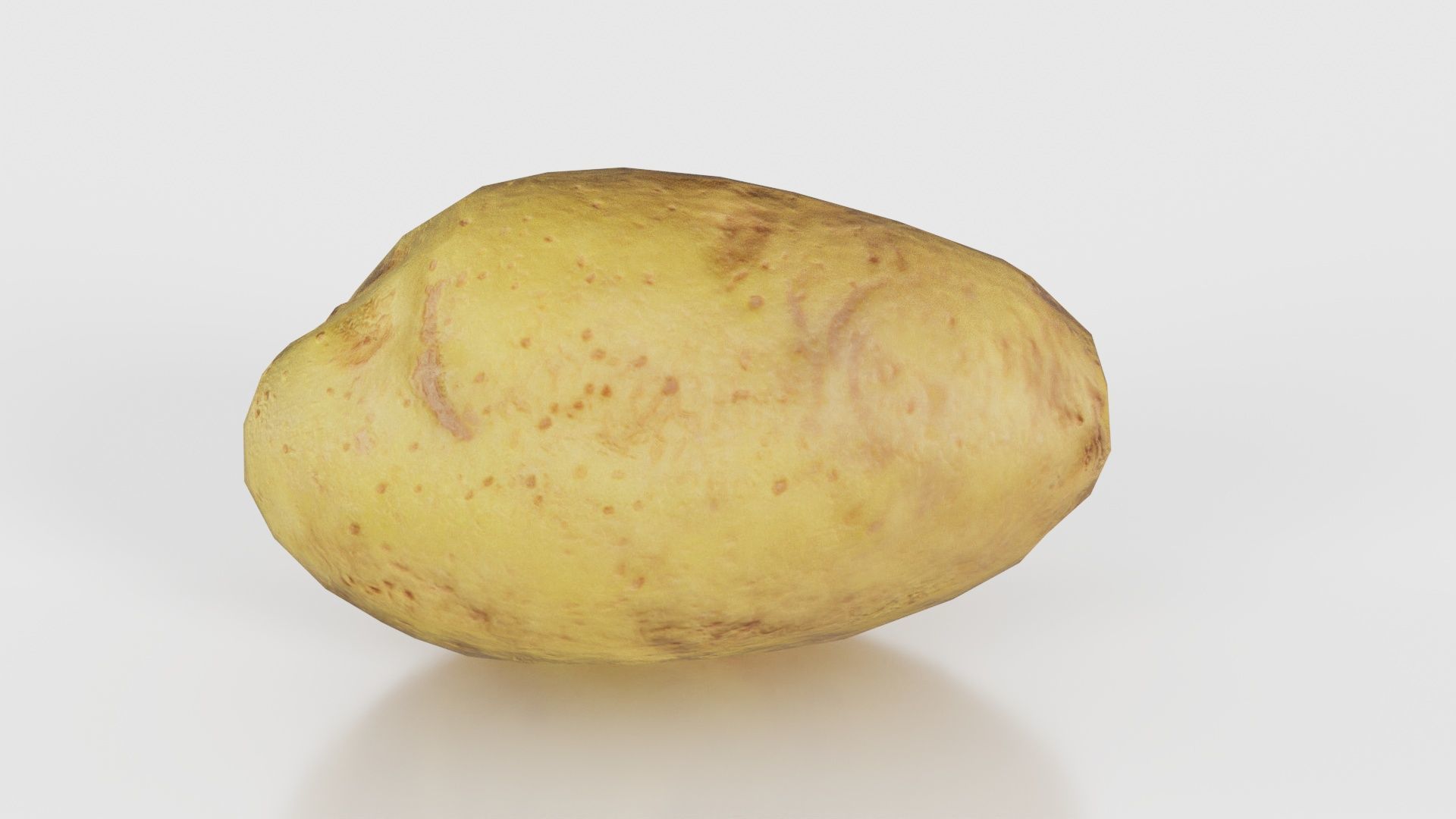 Potato Low-poly 3D model_23