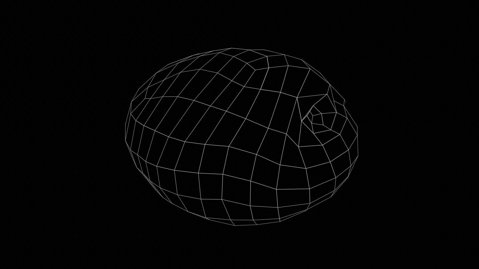 Potato Low-poly 3D model_11