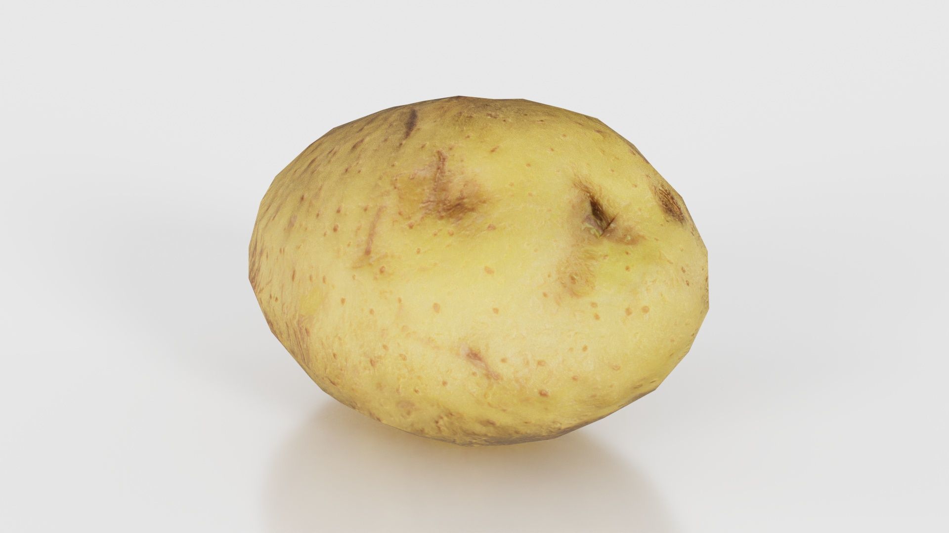 Potato Low-poly 3D model_15