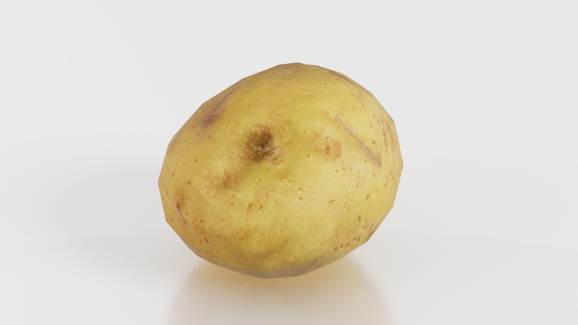 Potato Low-poly 3D model_6