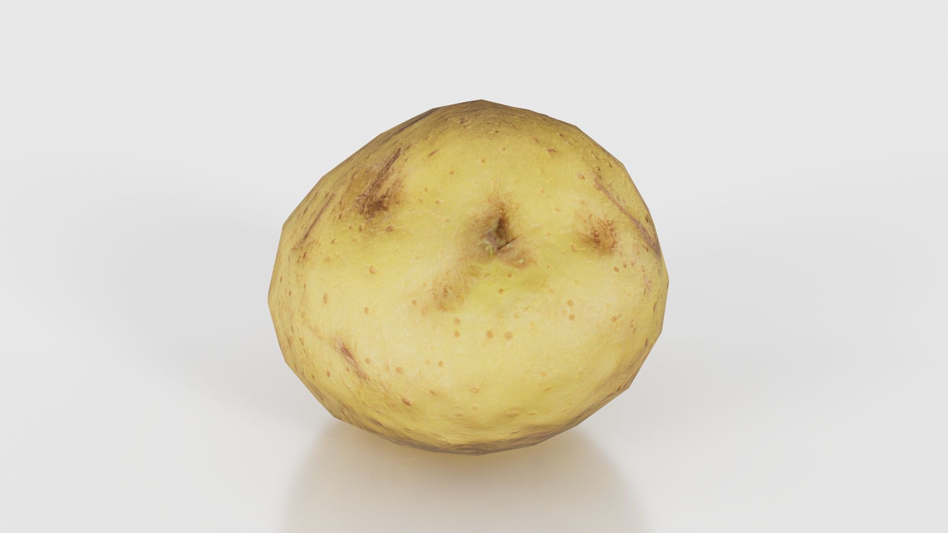 Potato Low-poly 3D model_26