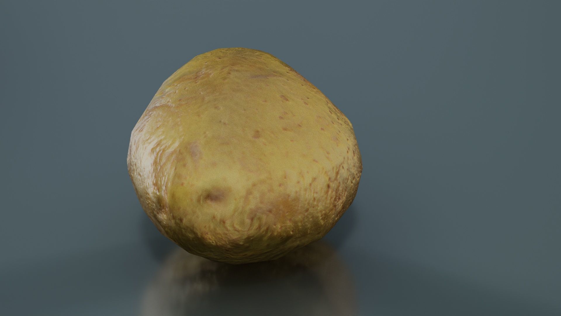 Potato Low-poly 3D model_1