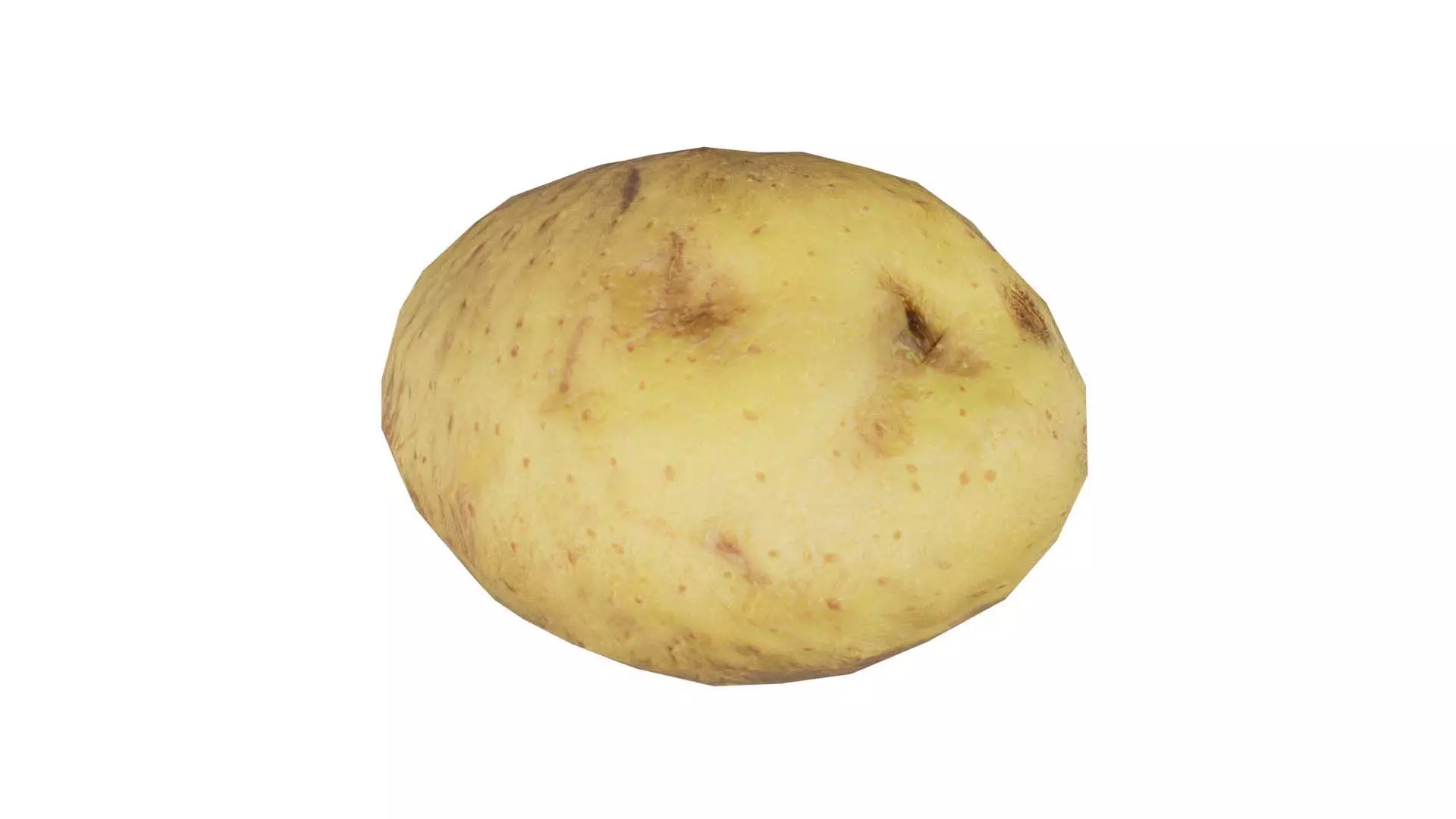 Potato Low-poly 3D model_0