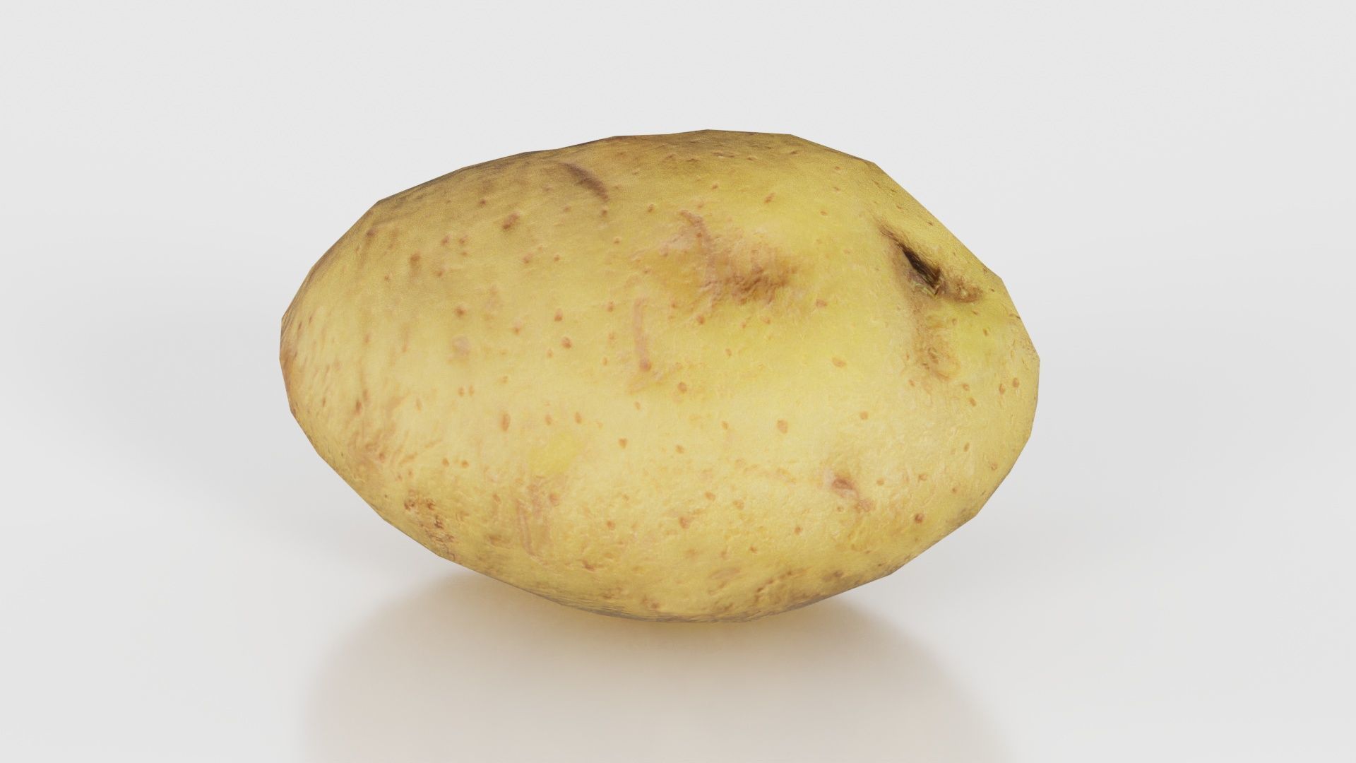 Potato Low-poly 3D model_16