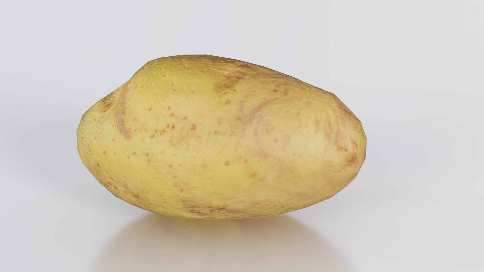 Potato Low-poly 3D model_8