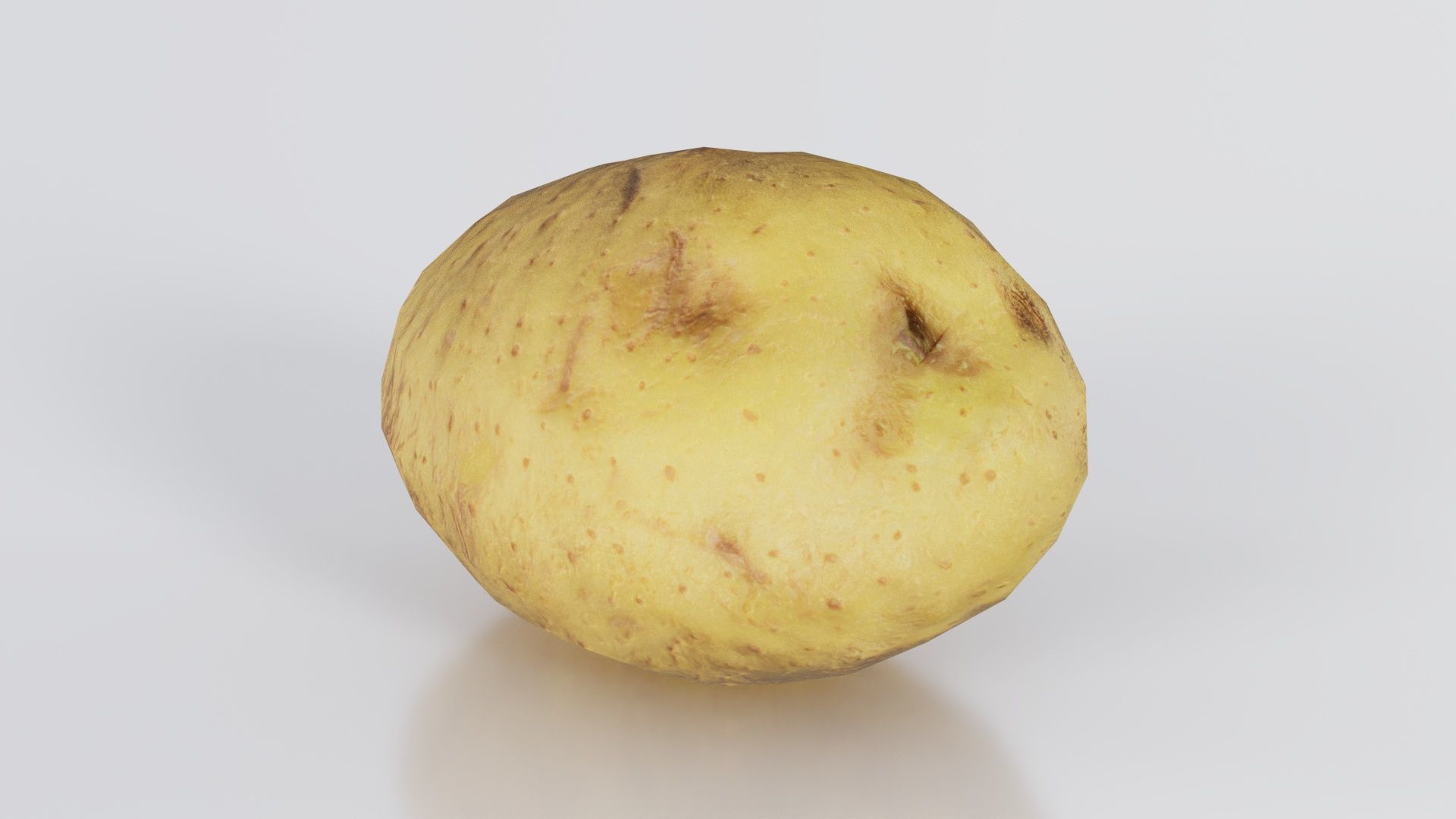 Potato Low-poly 3D model_7