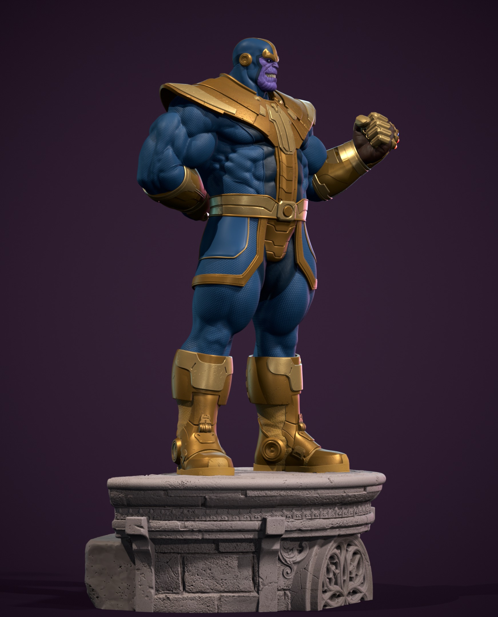 Thanos statue  for 3d printing 3D print model_3