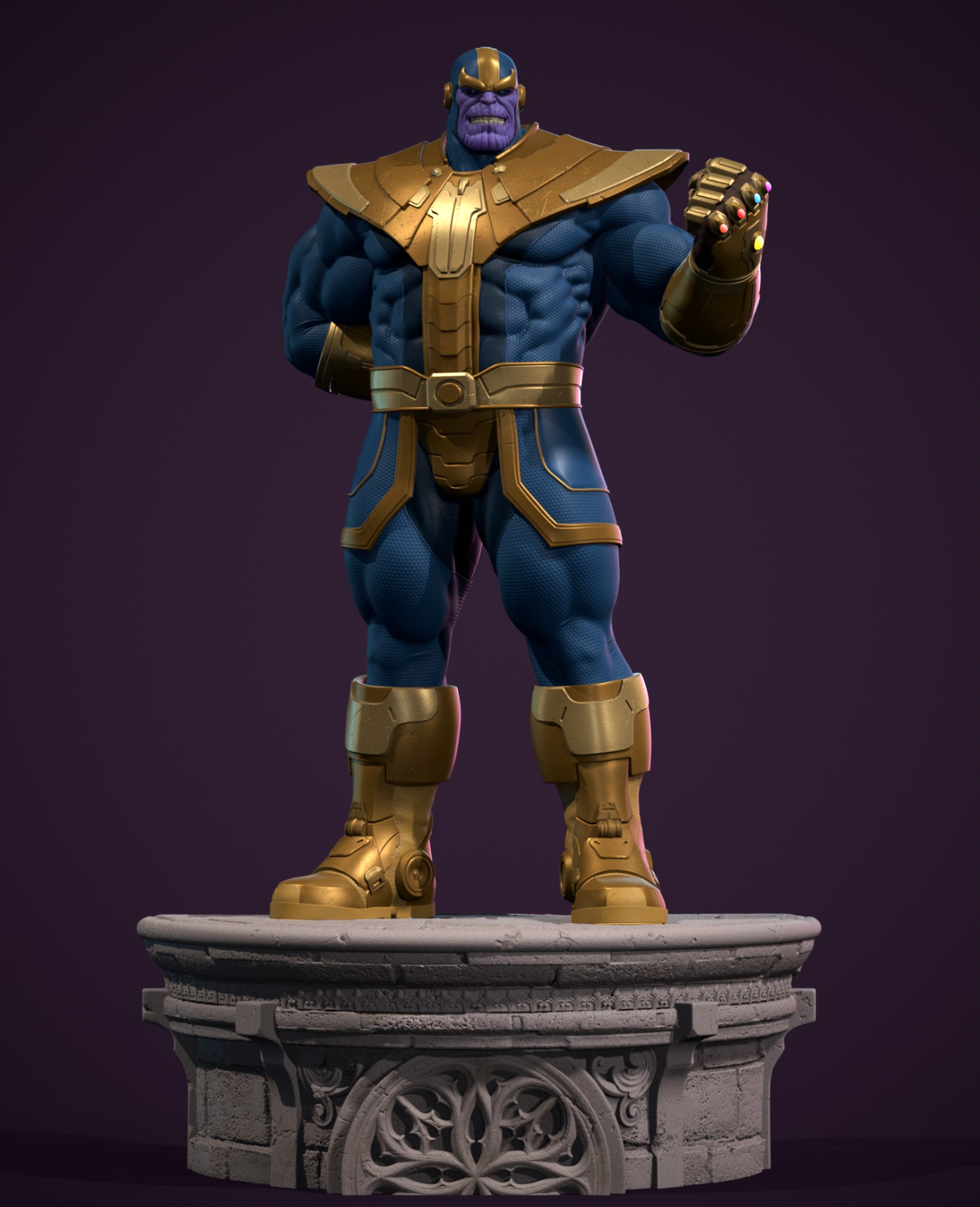 Thanos statue  for 3d printing 3D print model_1