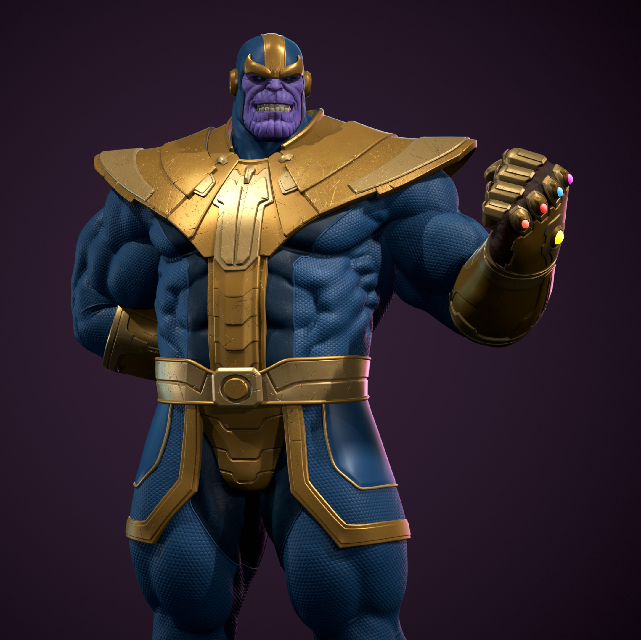 Thanos statue  for 3d printing 3D print model_8