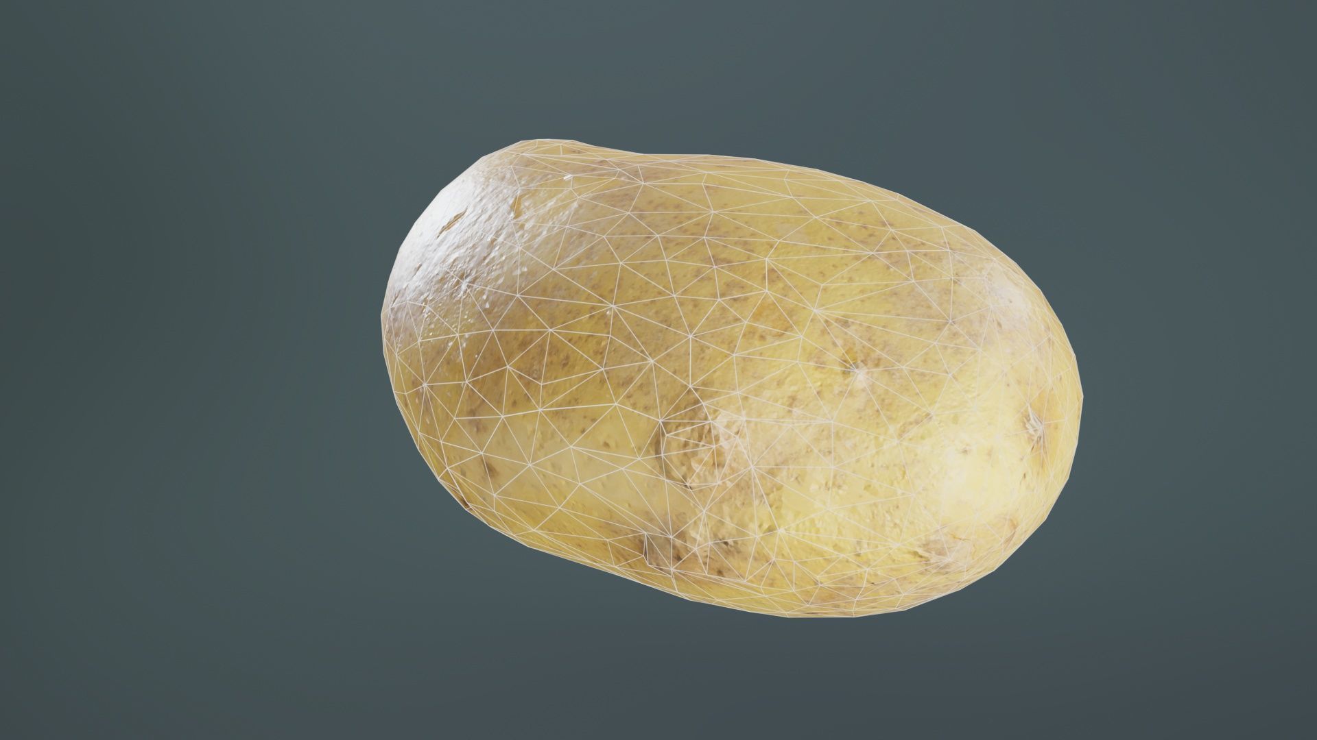 Potato 2 Low-poly 3D model_10