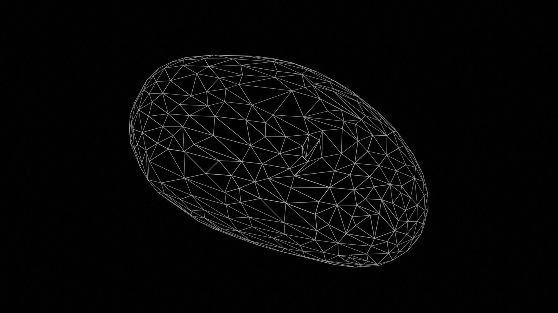 Potato 2 Low-poly 3D model_11