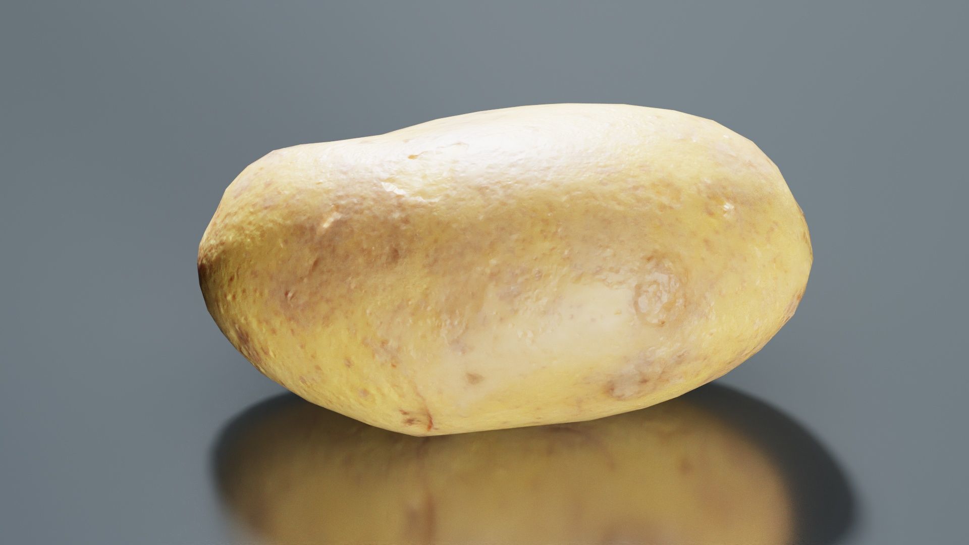 Potato 2 Low-poly 3D model_4