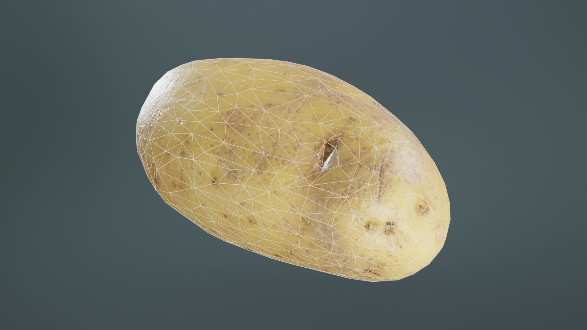 Potato 2 Low-poly 3D model_9