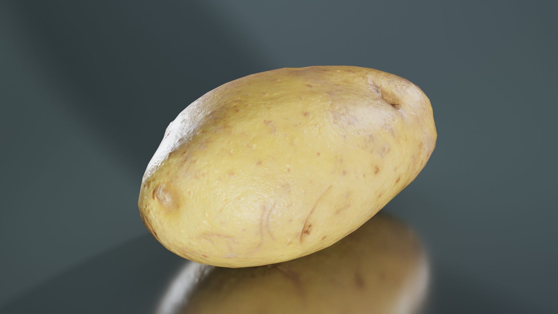 Potato 2 Low-poly 3D model_8