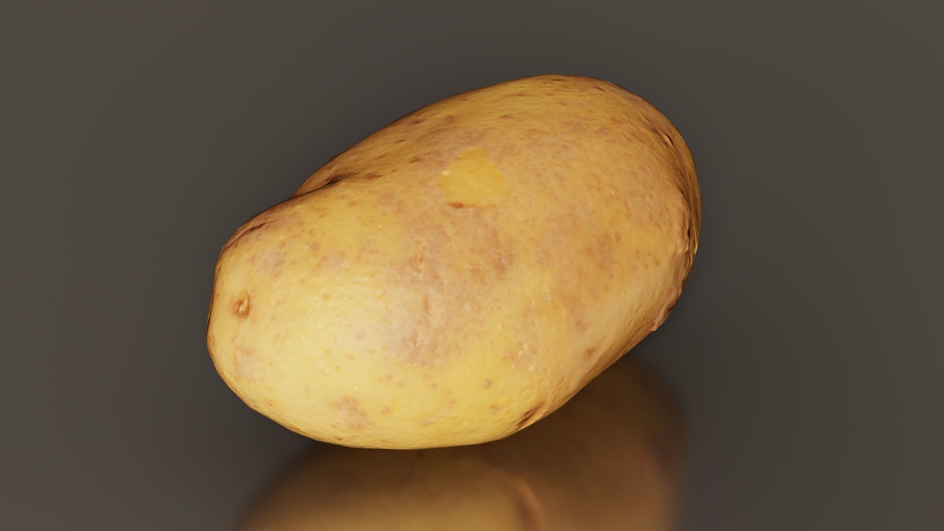 Potato 2 Low-poly 3D model_6