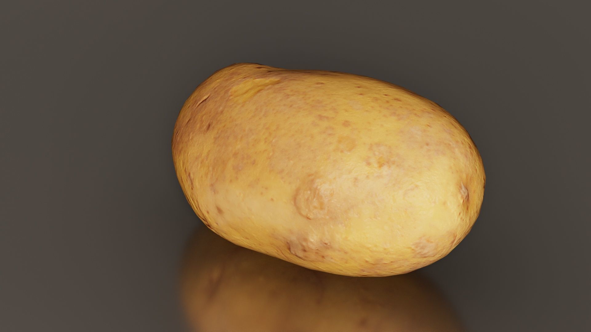 Potato 2 Low-poly 3D model_5