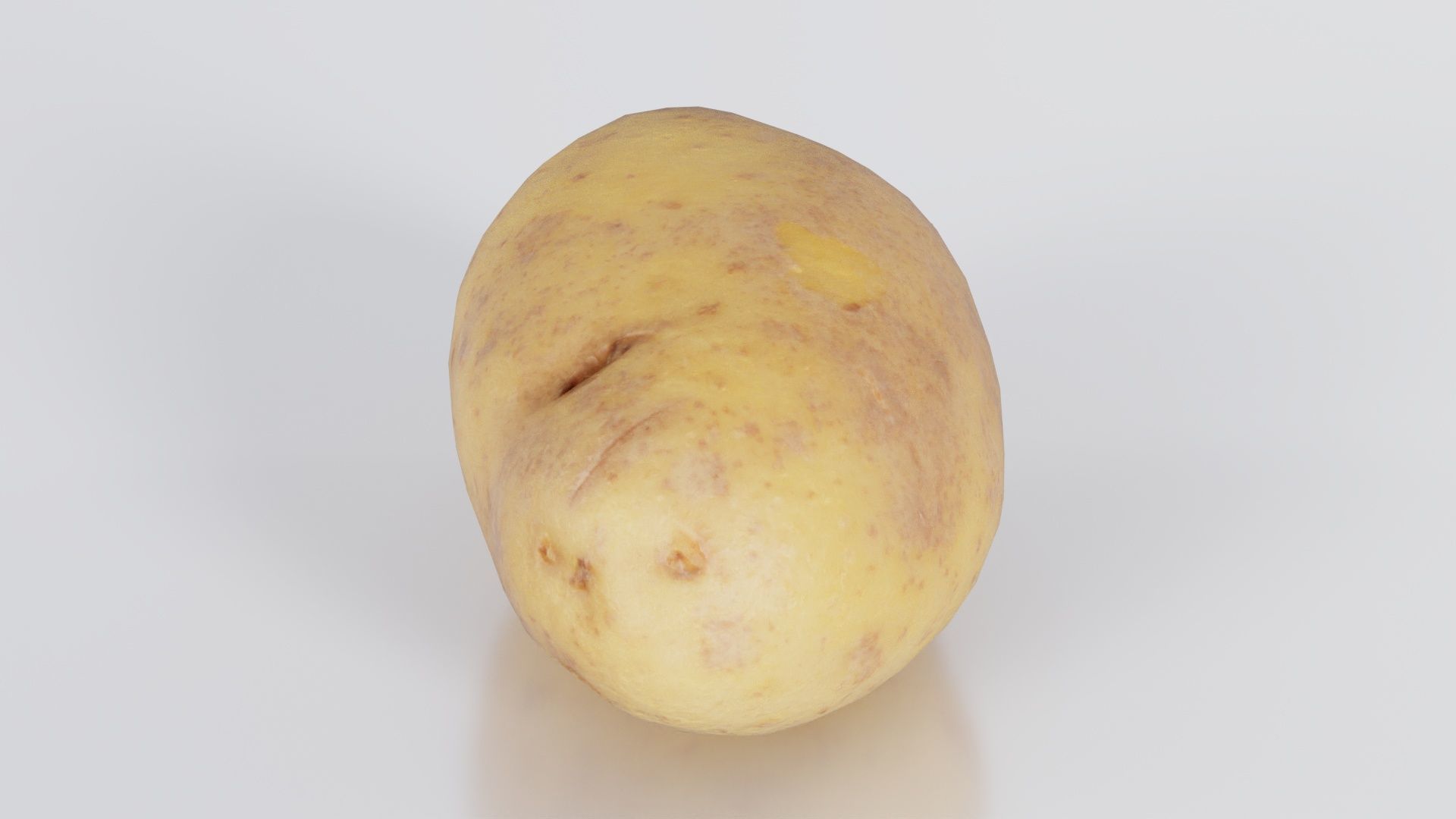 Potato 2 Low-poly 3D model_2