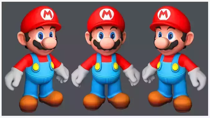 Mario 3D printable model 
