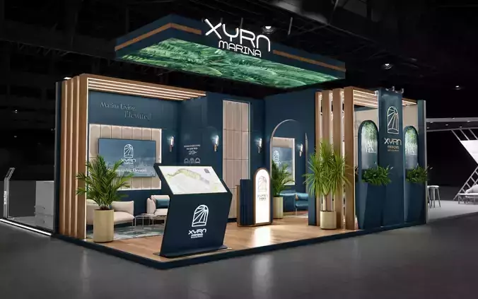 Real Estate Exhibition Stand  3D model
