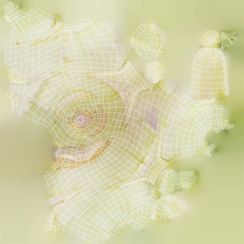 Salad Low-poly 3D model_14