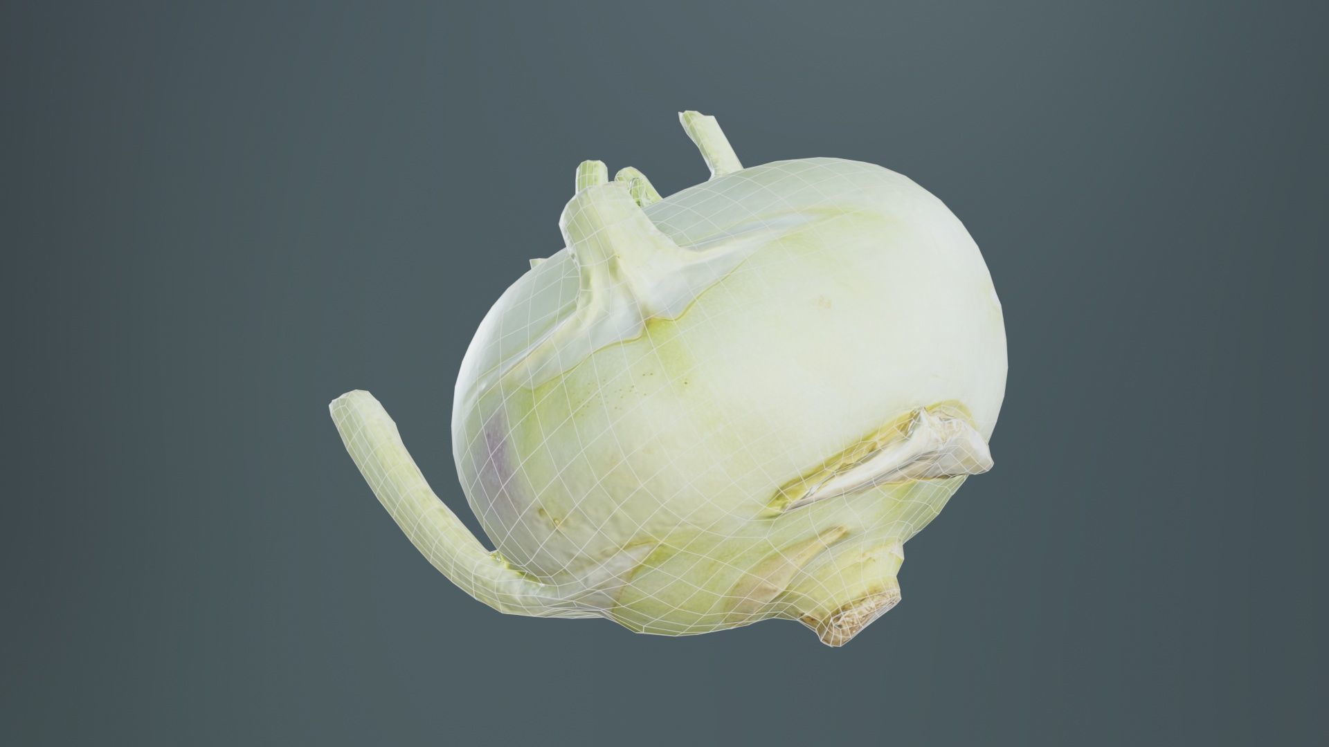 Salad Low-poly 3D model_9