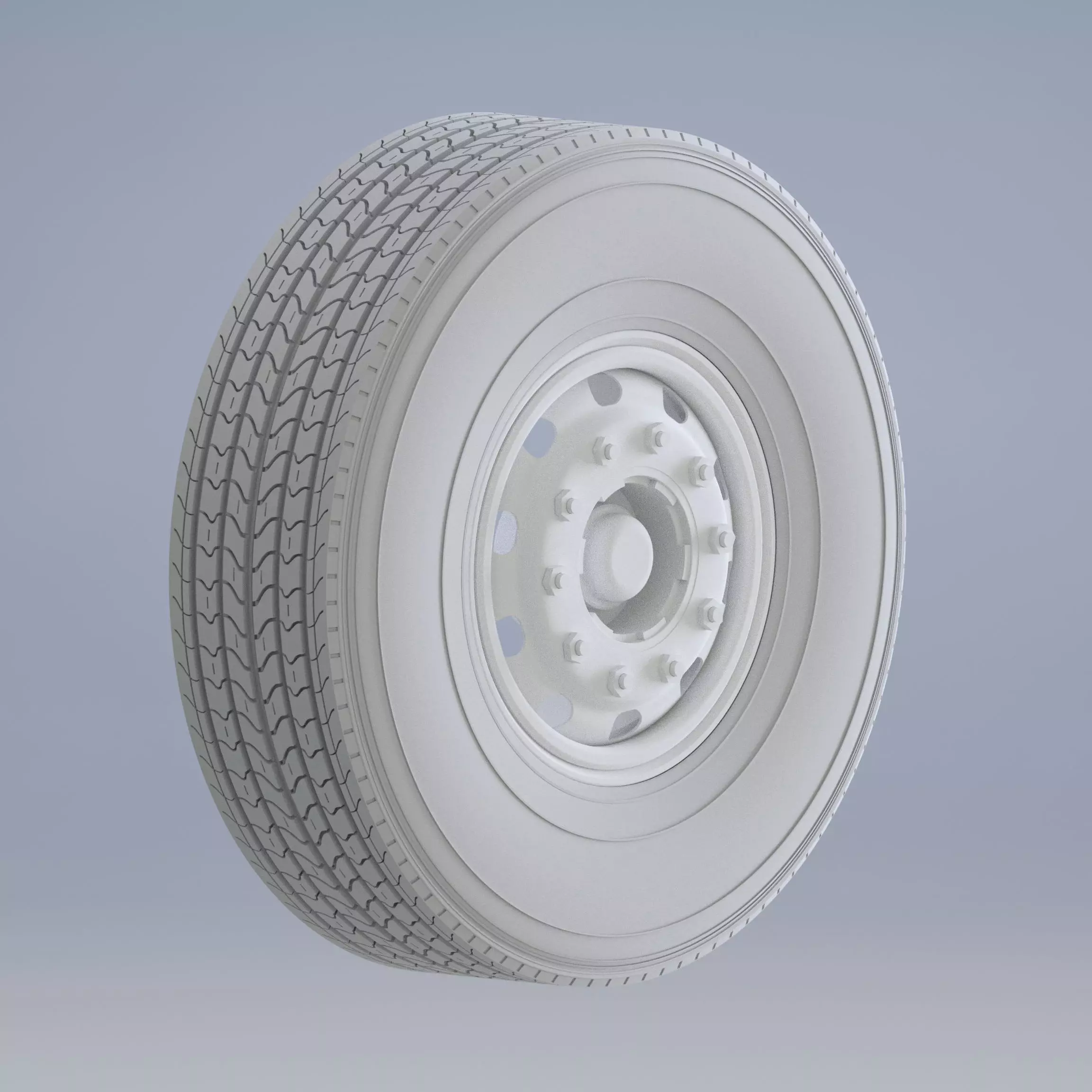 Rugged Truck Tire - High Performance 3D Printable Model 3D print model