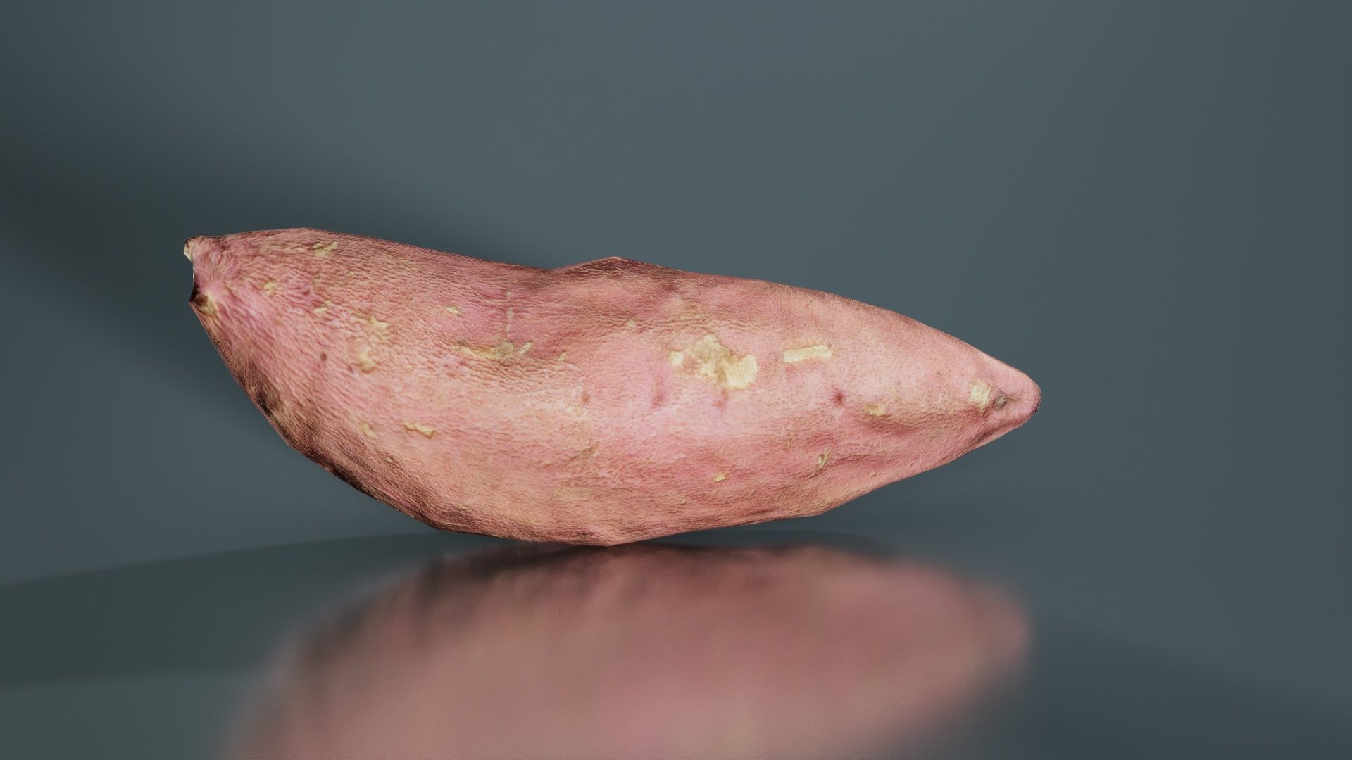 Sweet Potato Low-poly 3D model_2