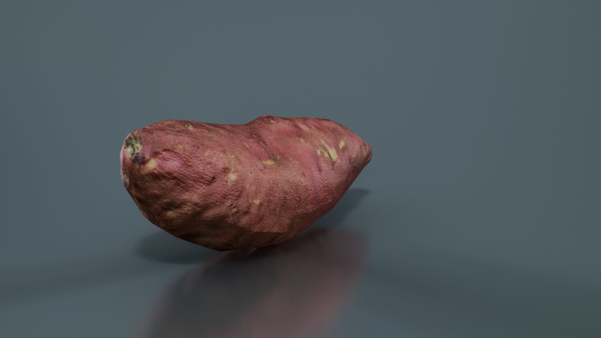 Sweet Potato Low-poly 3D model_1