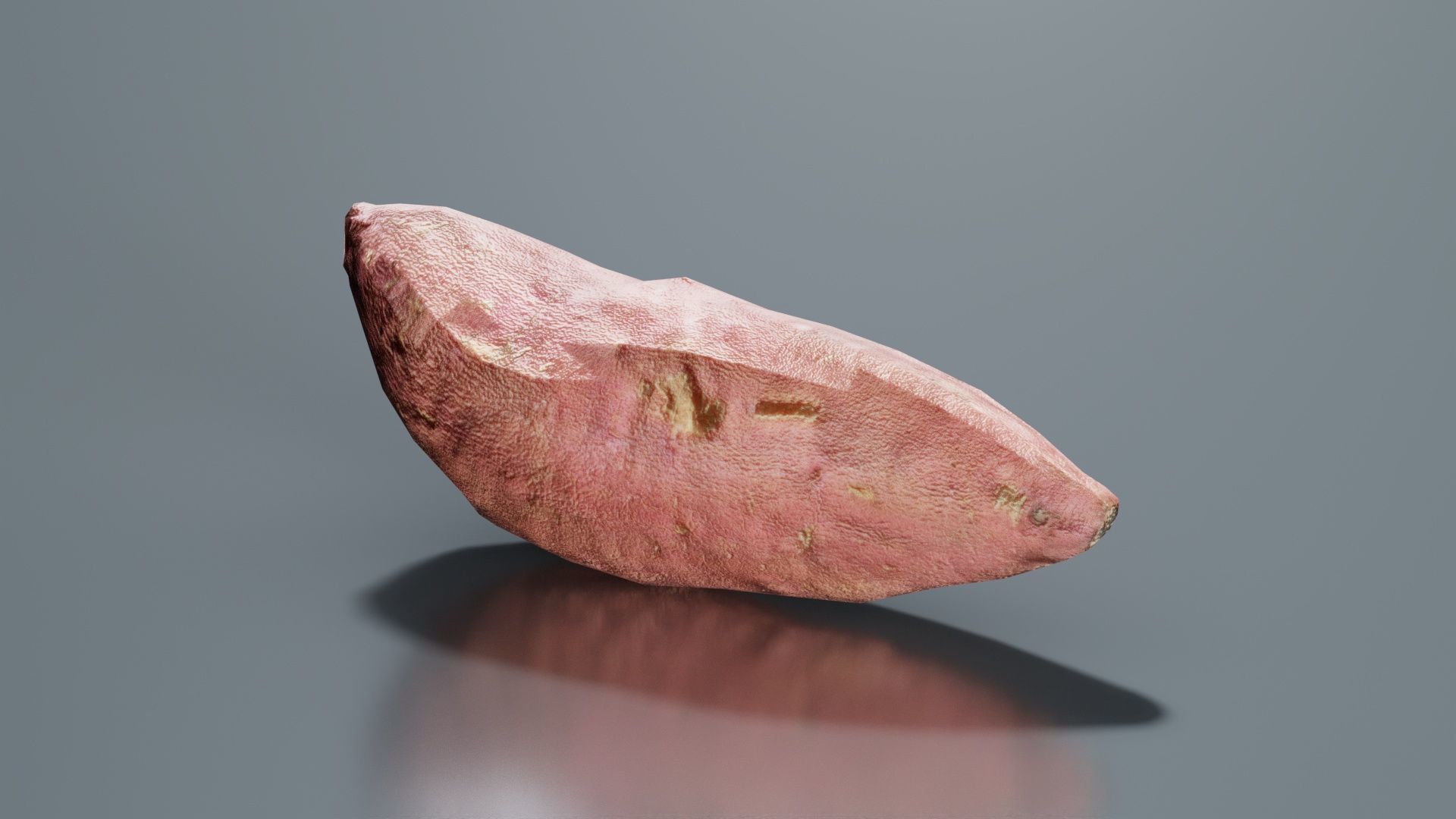 Sweet Potato Low-poly 3D model_6