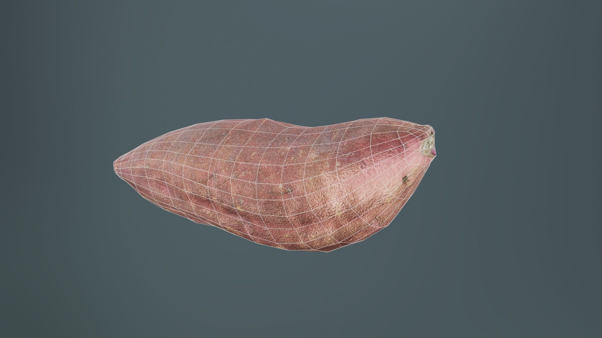 Sweet Potato Low-poly 3D model_10