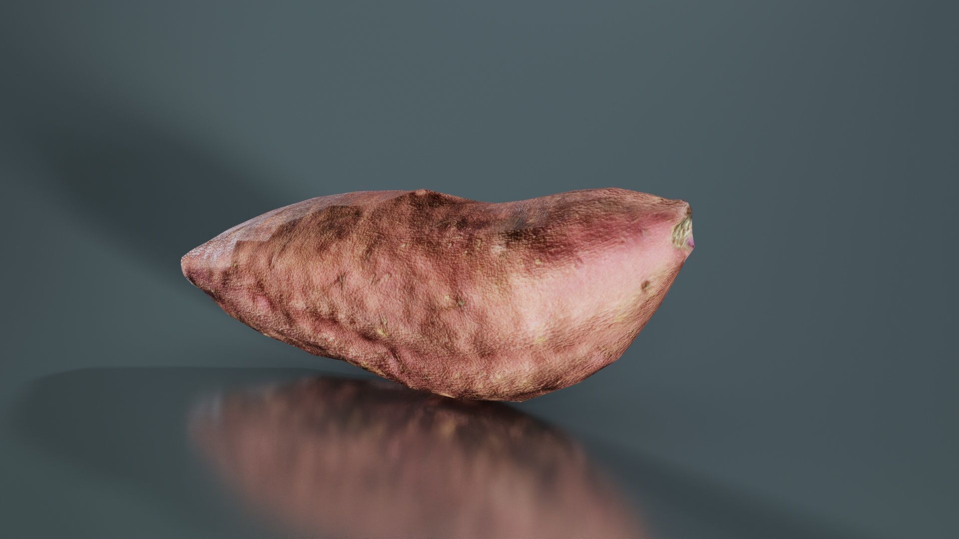 Sweet Potato Low-poly 3D model_7