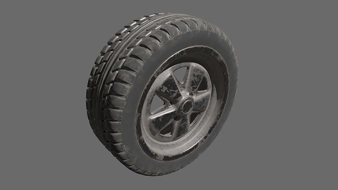 Rusty Tire 3D model