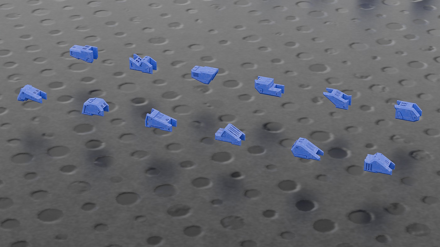 441 Sci Fi Piece Mega Kitbash Set Low-poly 3D model_11