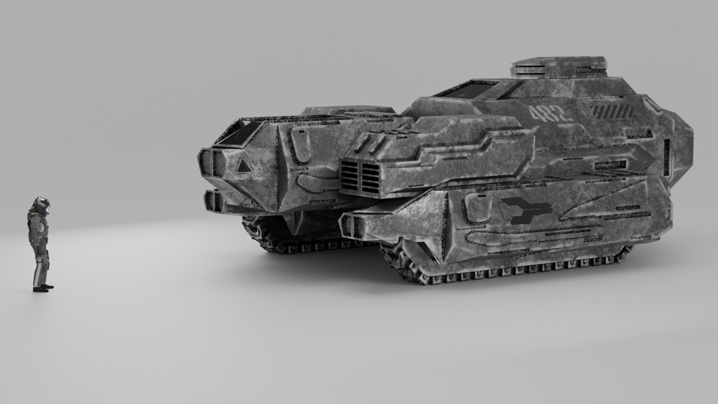 441 Sci Fi Piece Mega Kitbash Set Low-poly 3D model_22