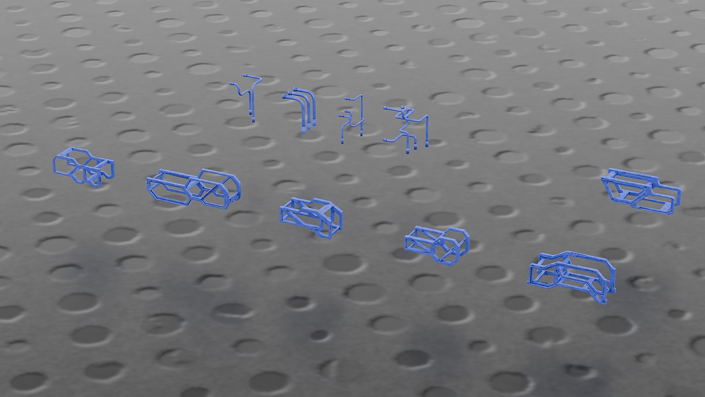 441 Sci Fi Piece Mega Kitbash Set Low-poly 3D model_17