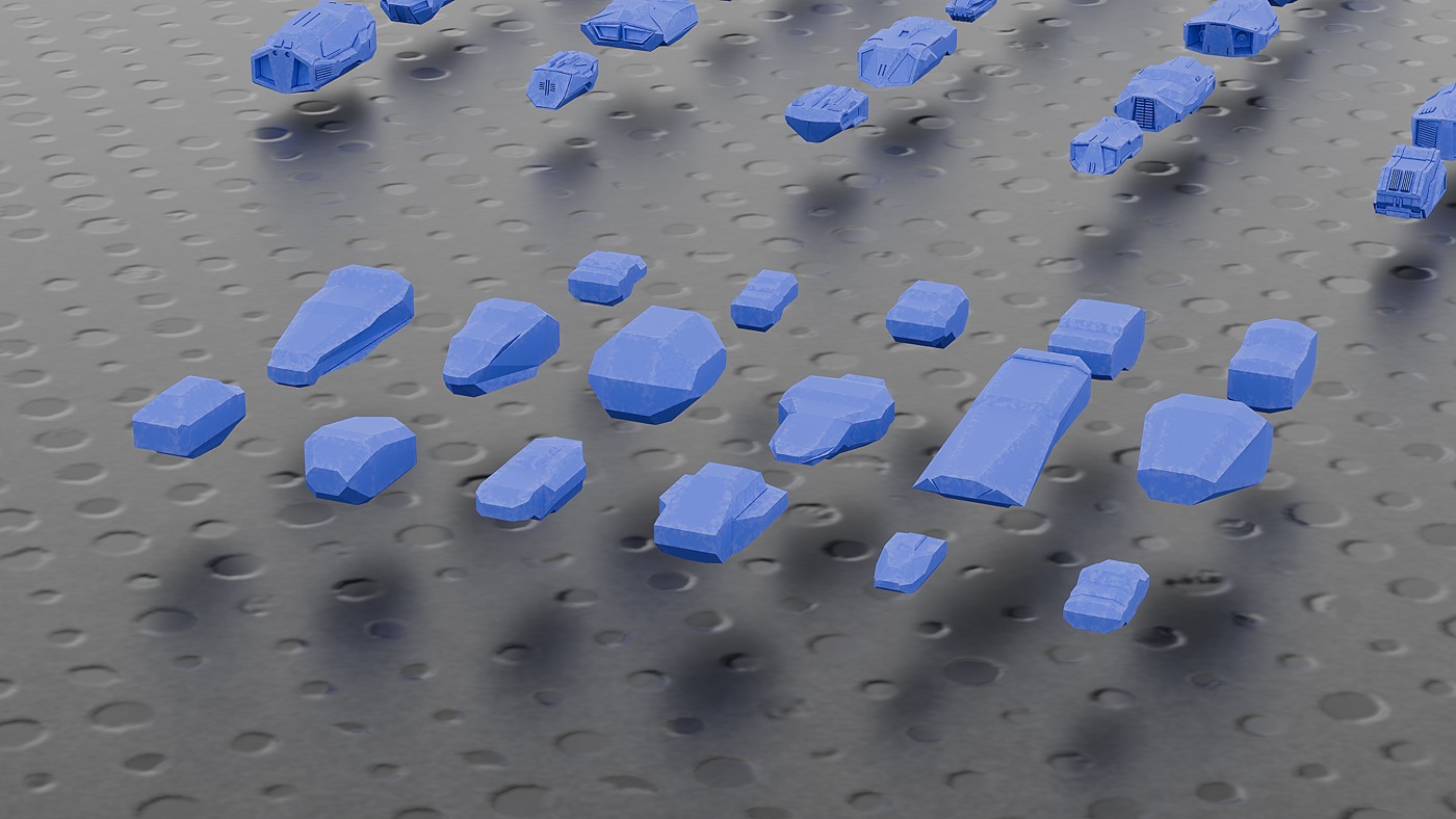 441 Sci Fi Piece Mega Kitbash Set Low-poly 3D model_12