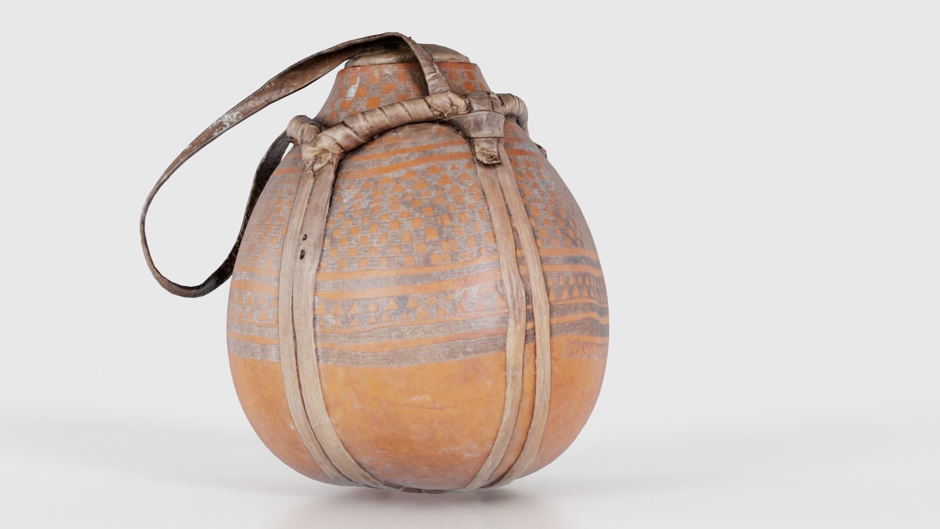 Broken Calebas Low-poly 3D model_21