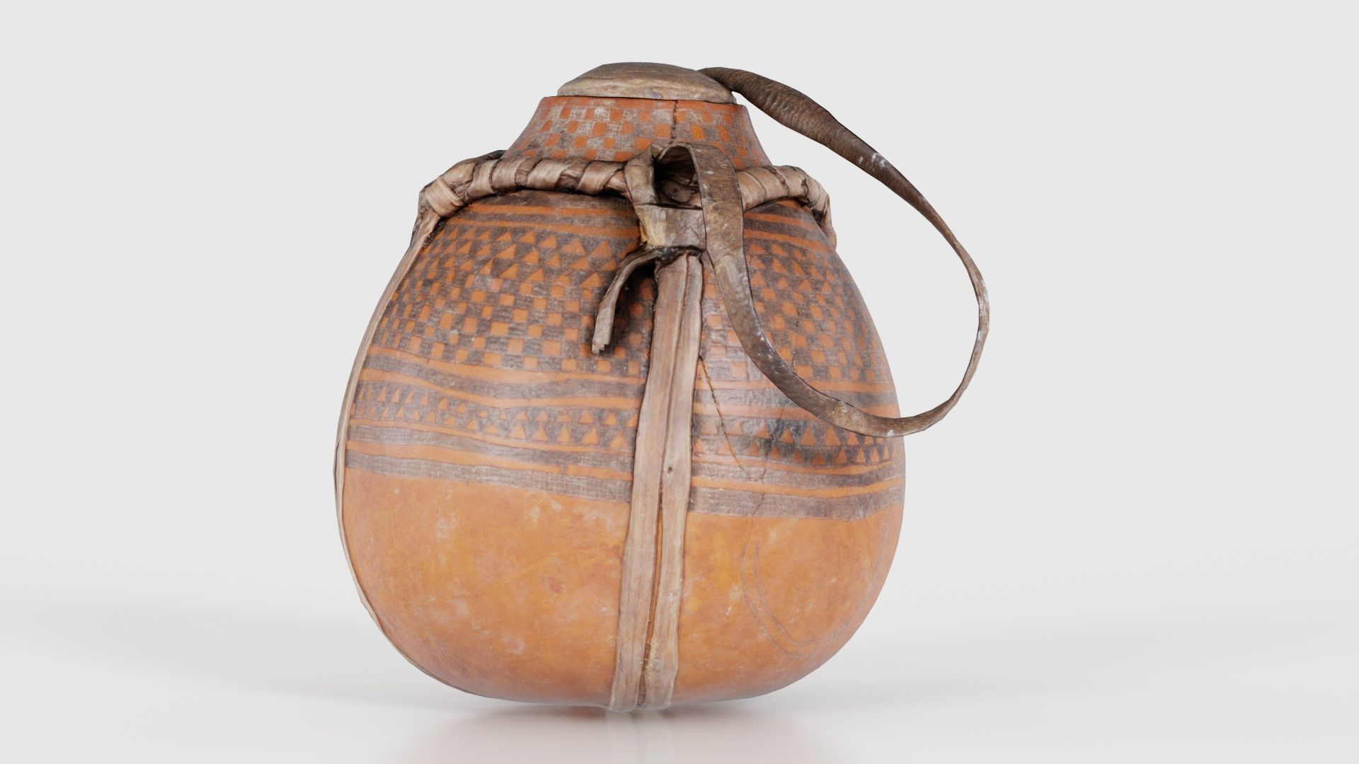 Broken Calebas Low-poly 3D model_26