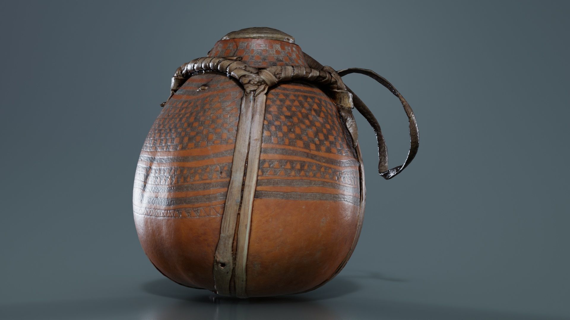 Broken Calebas Low-poly 3D model_5