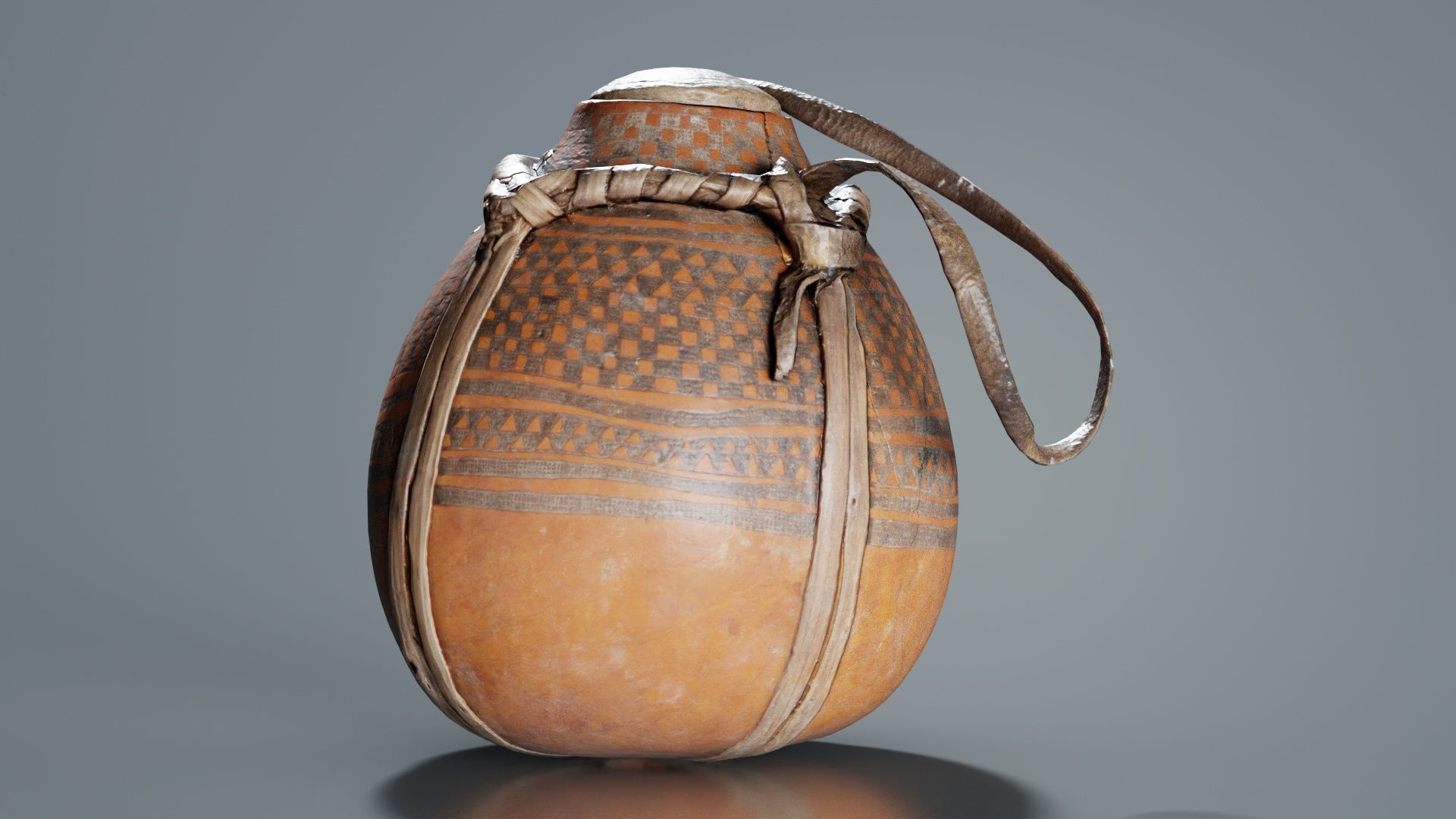 Broken Calebas Low-poly 3D model_6