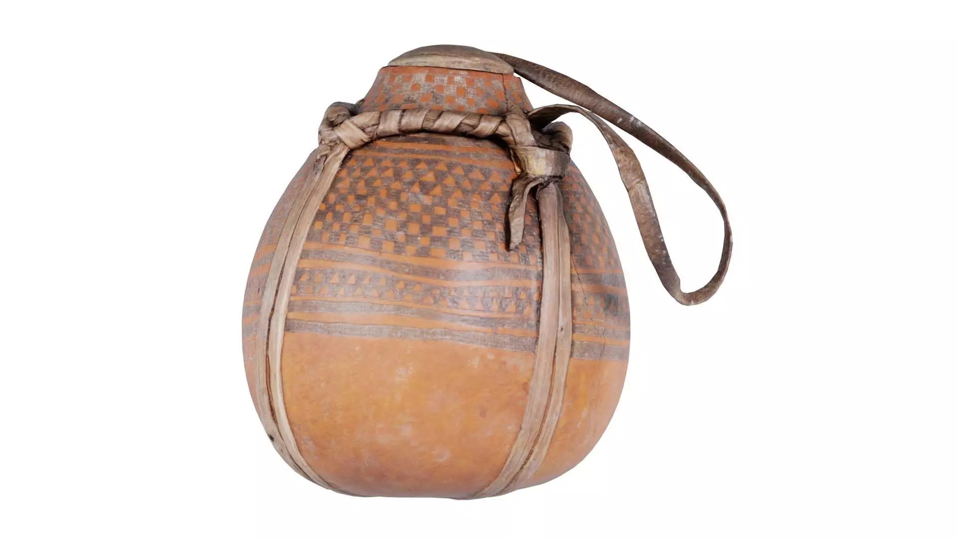 Broken Calebas Low-poly 3D model_0