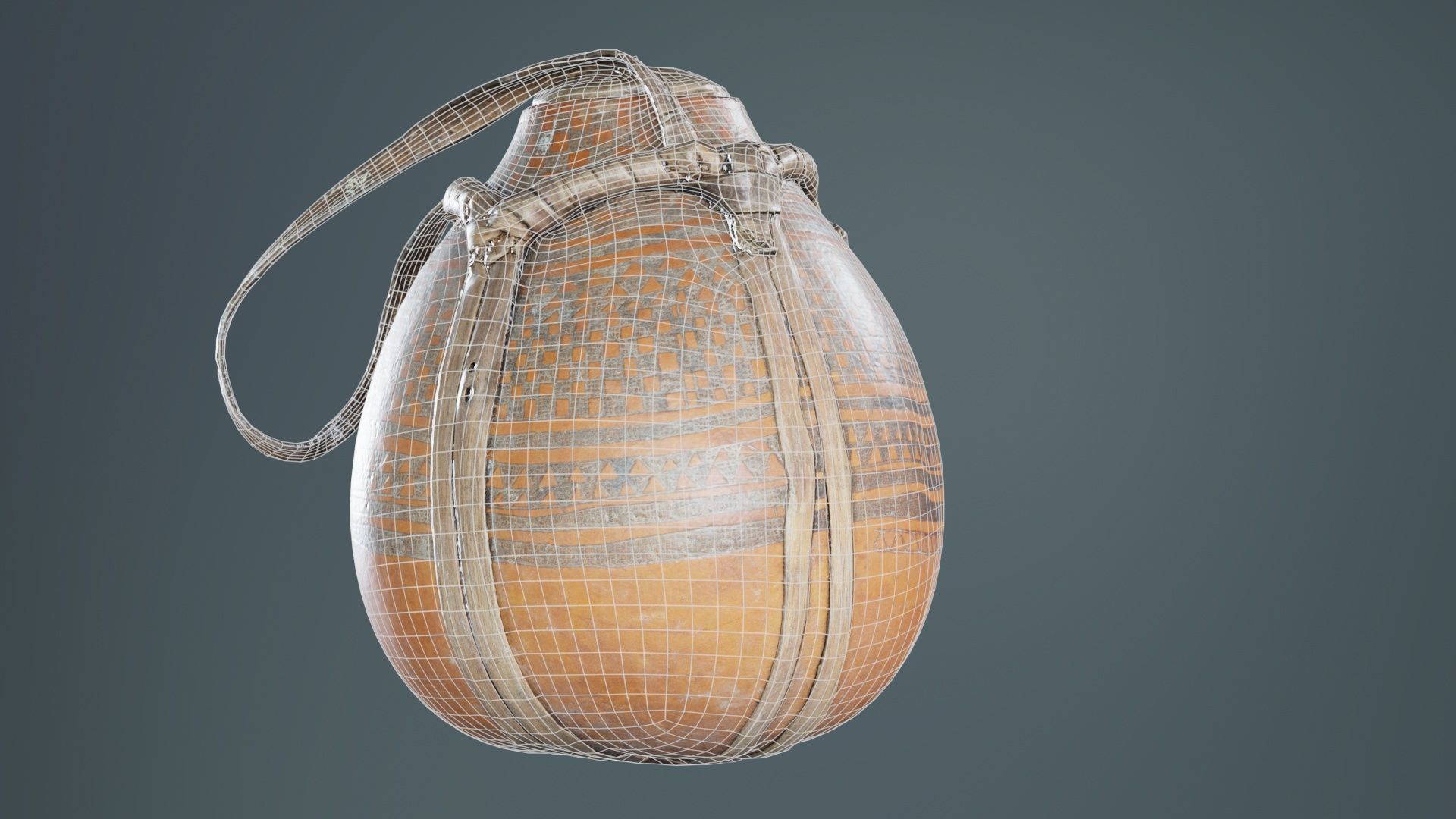 Broken Calebas Low-poly 3D model_10