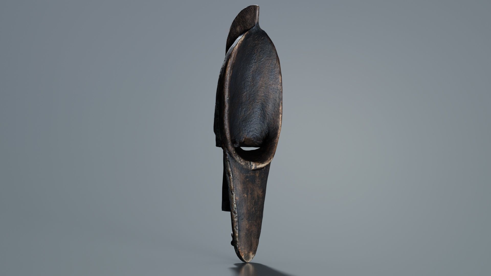 Iron Mask Low-poly 3D model_3