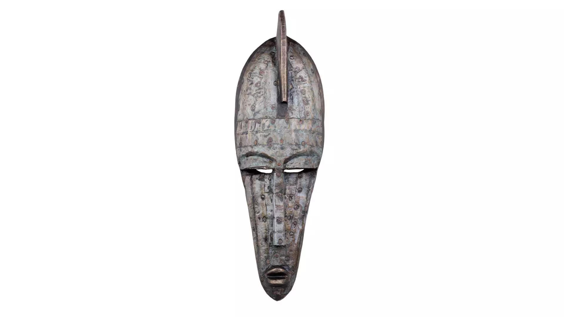 Iron Mask Low-poly 3D model_0