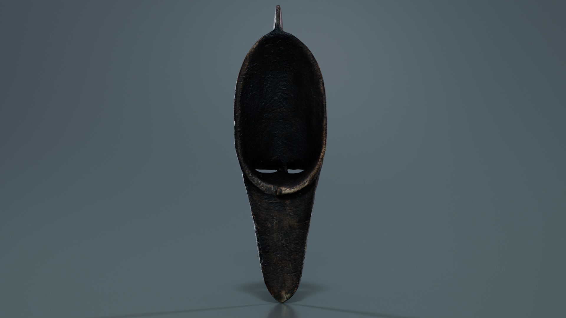 Iron Mask Low-poly 3D model_5