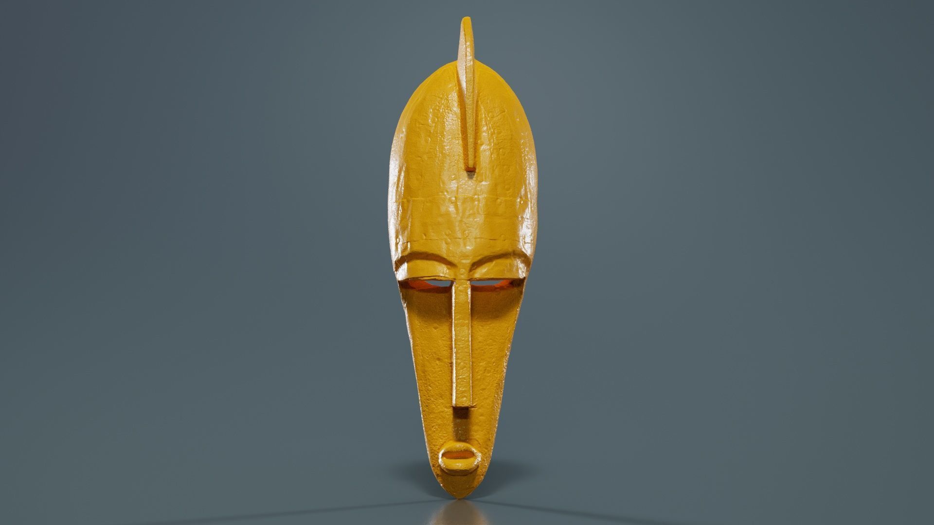 Iron Mask Low-poly 3D model_12
