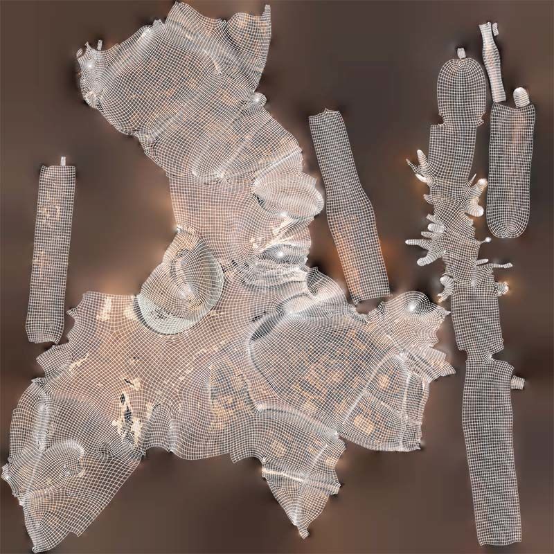 Turtle Guitar Low-poly 3D model_14