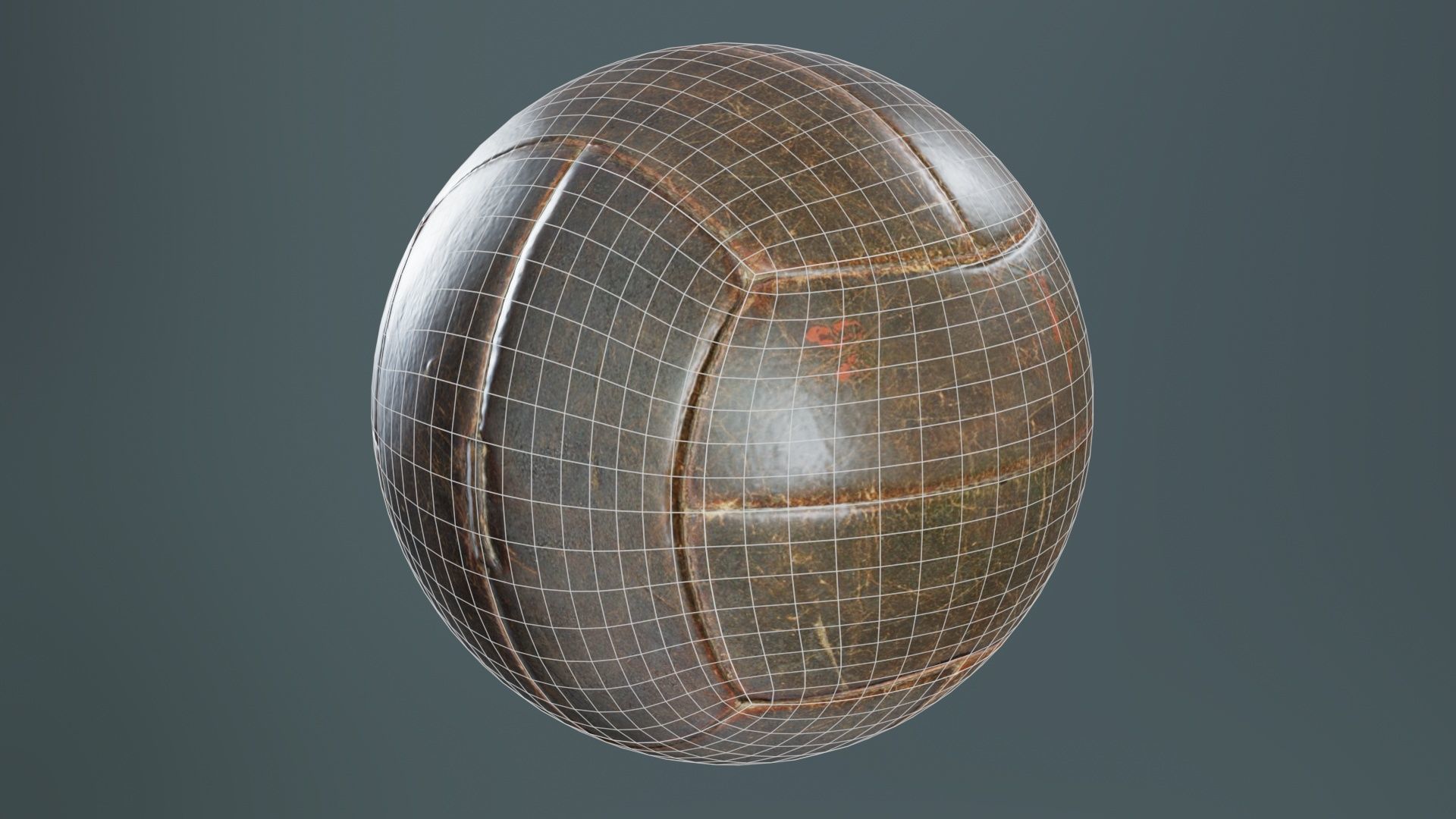 Ball 1 Low-poly 3D model_9