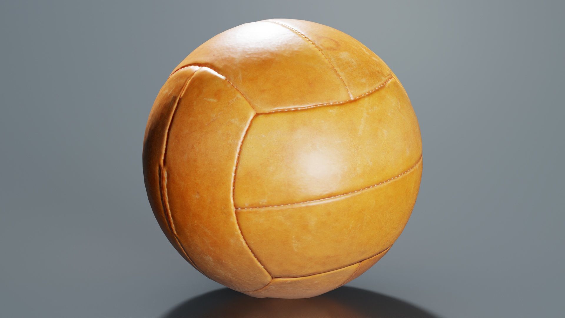 Ball 2 Low-poly 3D model_7