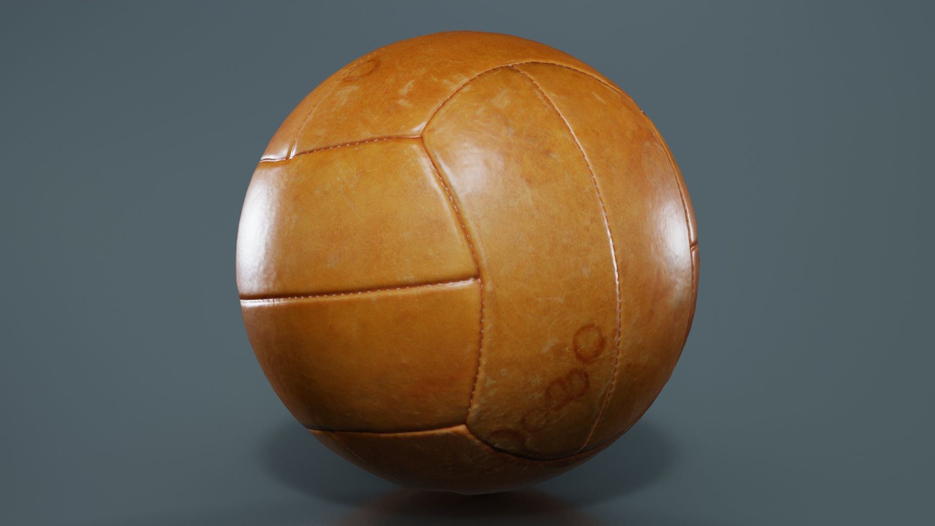 Ball 2 Low-poly 3D model_5